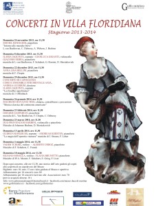 Al via la stagione 2013-2014 dei Concerti in Villa Floridiana