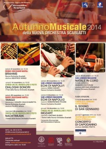 Al via l’8 novembre l’Autunno Musicale 2014 della Nuova Orchestra Scarlatti