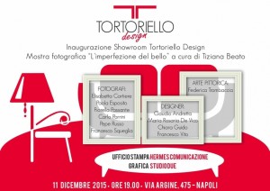 La mostra “L’imperfezione del bello” battezzerà l’inaugurazione dello show room Tortoriello Design