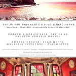 “Evoluzione Sonora della Scuola Napoletana”, concerto e passeggiata tematica, il 2 aprile 2016 al Palazzo Venezia di Napoli