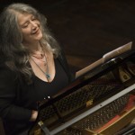 Martha Argerich e Yuri Temirkanov con l’Orchestra Filarmonica di San Pietroburgo il 2 febbraio 2017 al Teatro San Carlo di Napoli