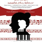 “Memorie… momenti di Clara Schumann”, spettacolo teatrale e musicale, l’8 aprile 2017 a Palazzo Venezia Napoli