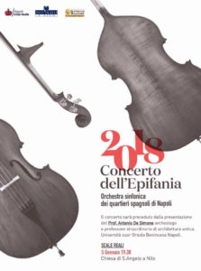 Concerto dell’Epifania dell’Orchestra Sinfonica dei Quartieri Spagnoli di Napoli, il 5 gennaio 2018 presso la Chiesa S. Angelo a Nilo