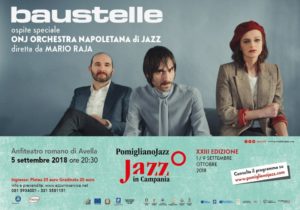 Pomigliano Jazz in Campania presenta Baustelle in concerto, il 5 settembre 2018 all’Anfiteatro romano di Avella