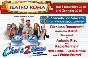 “Chat a due piazze”, regia di Fabio Ferrari, dal 4 dicembre al 6 gennaio 2019 al Teatro Roma