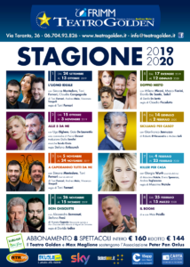 Presentata la Stagione 2019-2020 del Teatro Golden di Roma