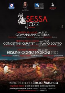 XXI Edizione di “Sessa Jazz 2019”, dal 30 luglio al 1° agosto 2019 presso il Teatro Romano di Sessa Aurunca