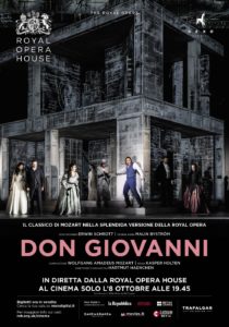 Il Don Giovanni di Mozart in diretta via satellite dal Covent Garden di Londra, l’8 Ottobre 2019 nei cinema di tutto il mondo
