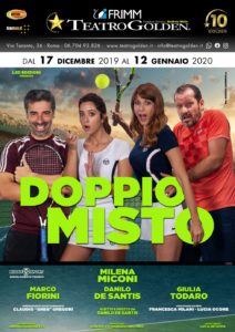 “Doppio misto”, scritto e diretto da Danilo De Santis, dal 17 dicembre 2019 al 12 gennaio 2020 al Teatro Golden di Roma