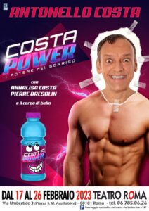 Antonello Costa in “Costa Power”, dal 17 al 26 febbraio 2023 al Teatro Roma