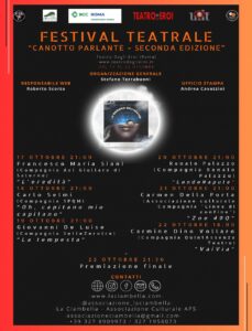 Al via il Festival teatrale “Il canotto parlante”, dal 17 al 22 ottobre 2023 al Teatro degli Eroi di Roma