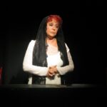 Tina Femiano in “Amori criminali”, il 24 novembre 2023 al Teatro Instabile Napoli