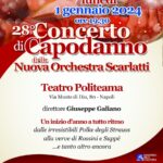 28° Concerto di Capodanno della Nuova Orchestra Scarlatti, il 1° gennaio 2024 presso il Teatro Politeama di Napoli